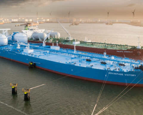 Iran oil shipping policy Strait of Hormuz aerial chokepoint view