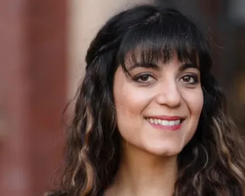 Annabella Vesela performs in Muswell Hill, Haringey on sunday