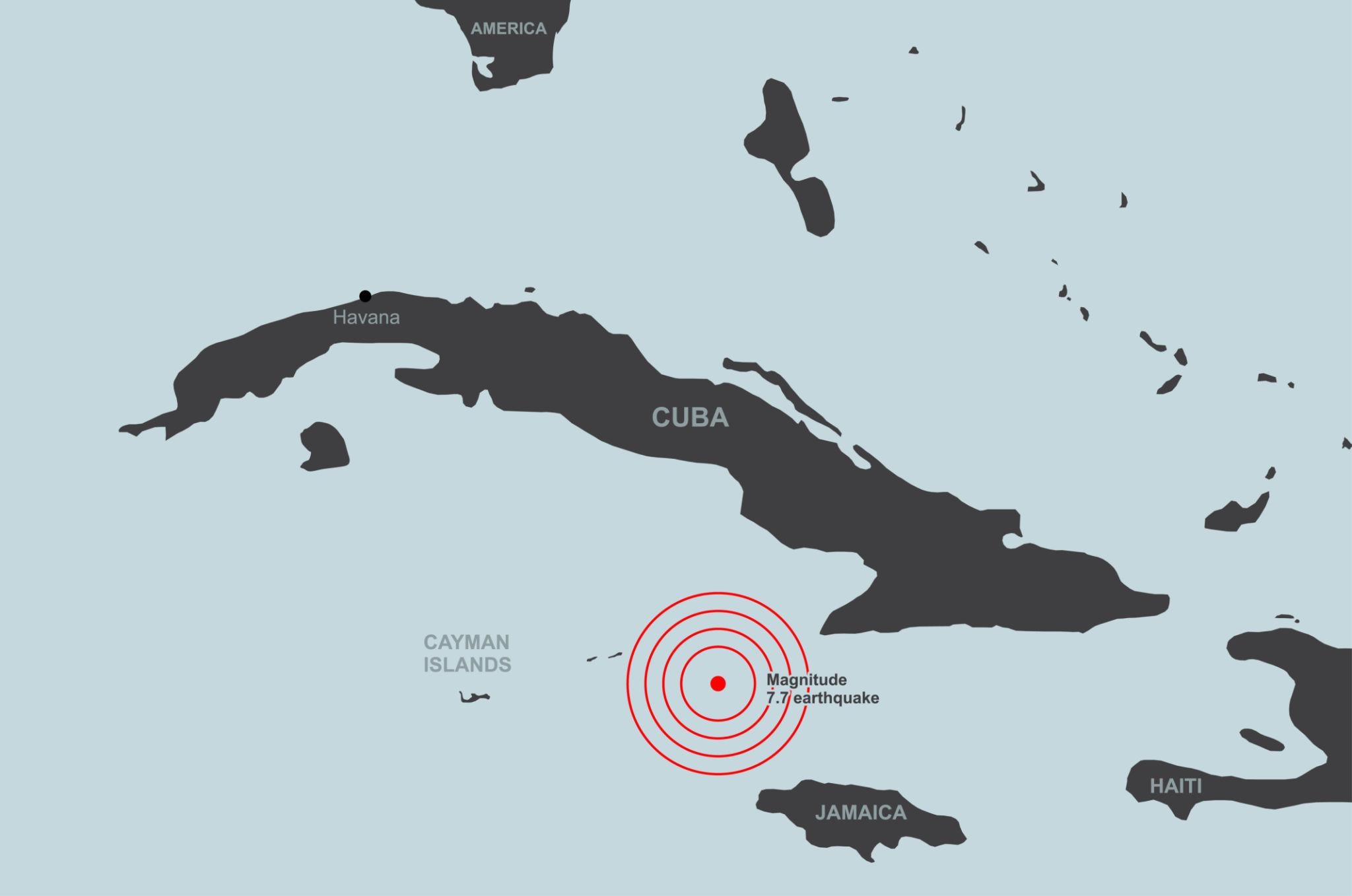 Cuba earthquake today shakes eastern region 2026 3 Seismic map shows location of Cuba earthquake today