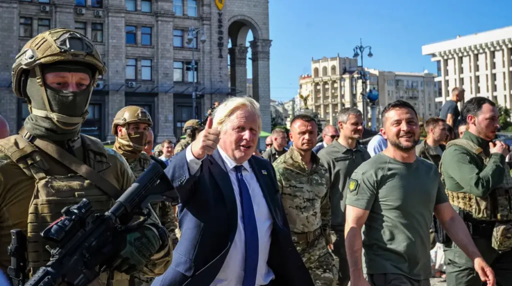 Boris Johnson calls for British troops to assist Ukraine's border security in peace agreement