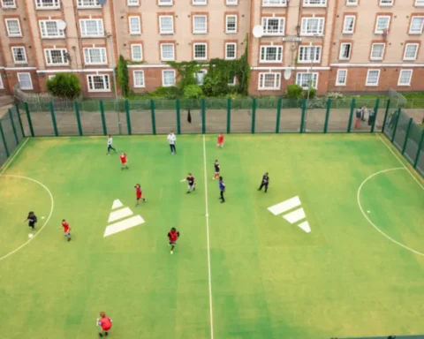 Camden celebrates new Peckwater Estate pitch