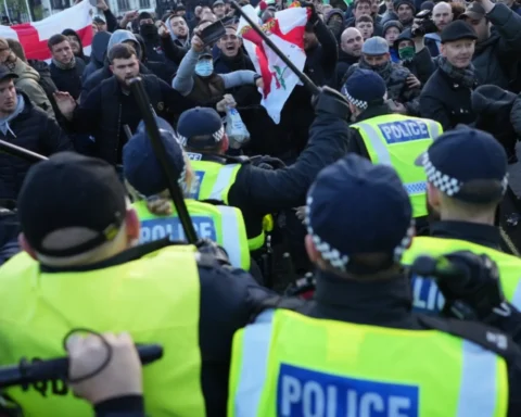 Chaos on Whitehall St George's Day Rally Descends into Violence