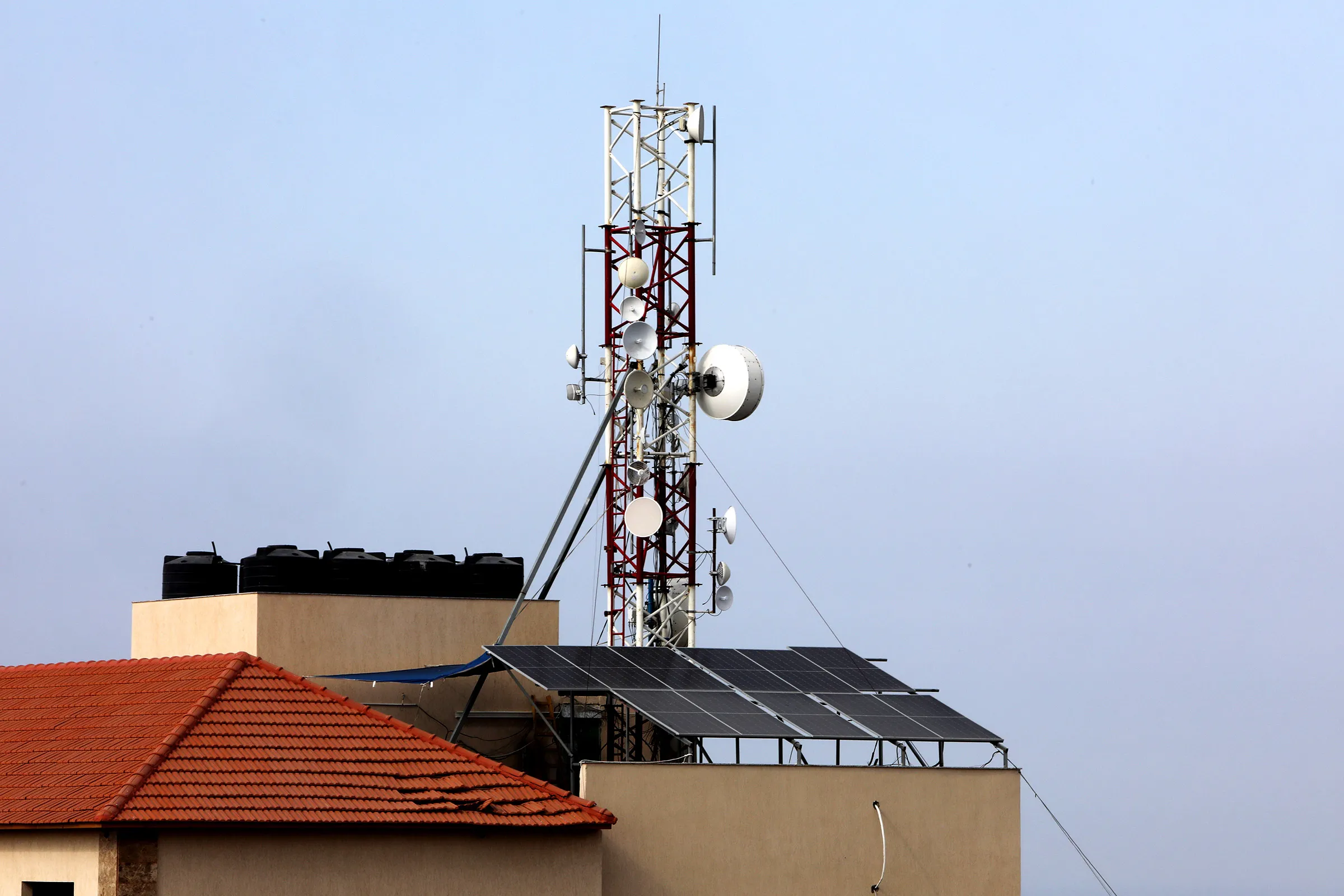 Smoke rising above Tel Aviv skyline after Israel security attack investigation