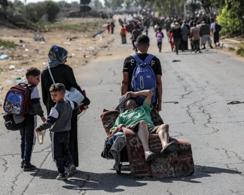Israel Lebanon evacuation crisis map showing conflict areas and evacuation zones