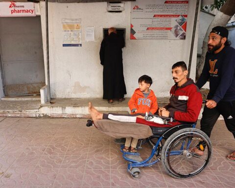 Gaza hospitals patients include wounded civilians awaiting surgery