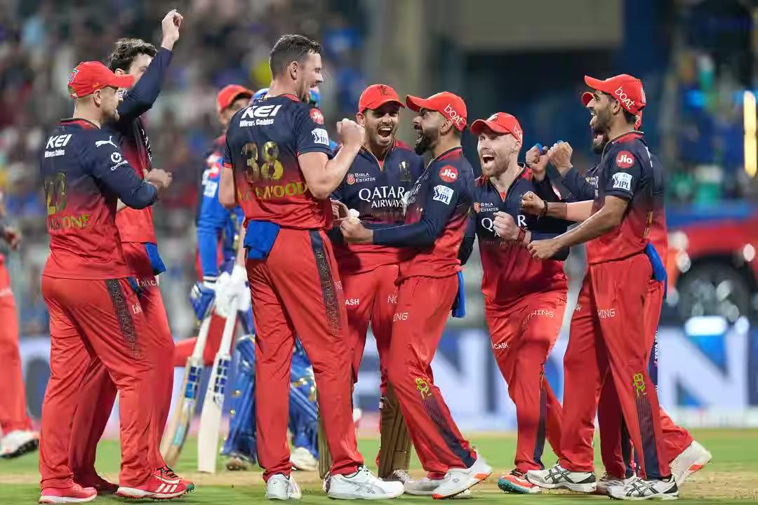 cricket match strategy Gujarat players celebrate wicket IPL