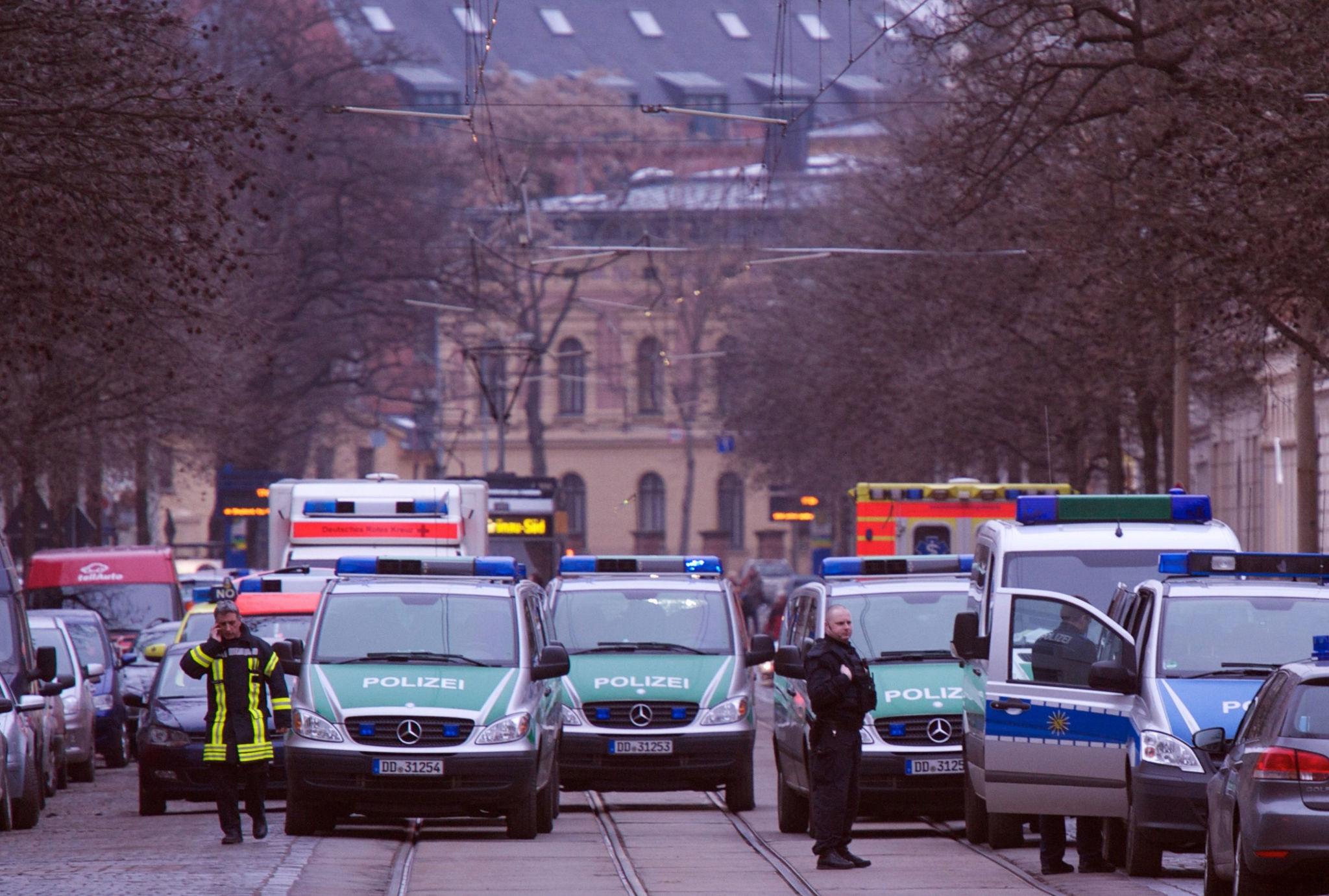 Germany public safety alert police cordon investigation Leipzig city