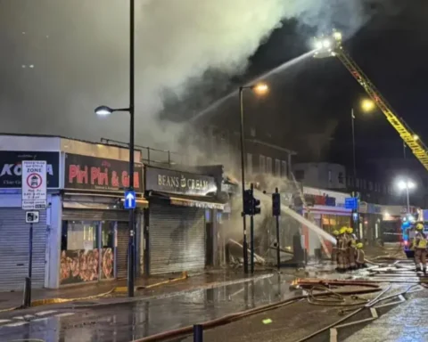 Five hospitalized as 100 firefighters battle blaze in Holloway, north London