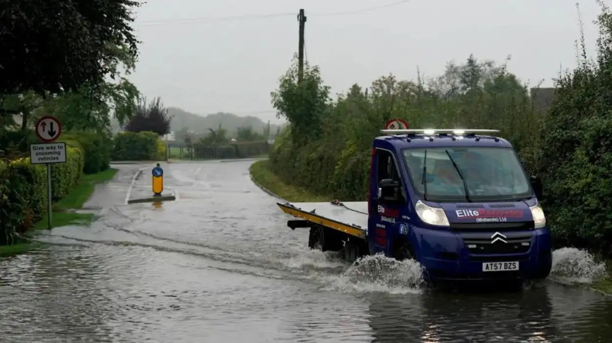 Flash flooding disrupts schools and transport across England