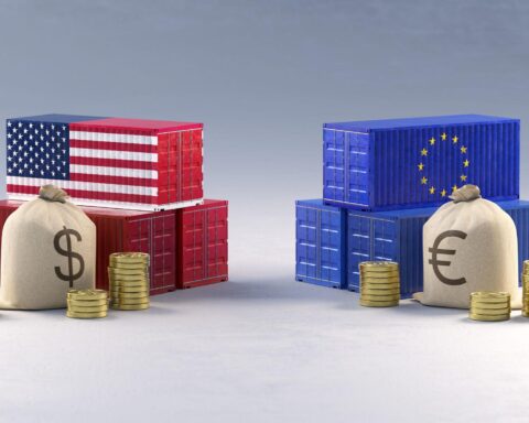US EU trade tensions after EU trade surplus drops 60 percent