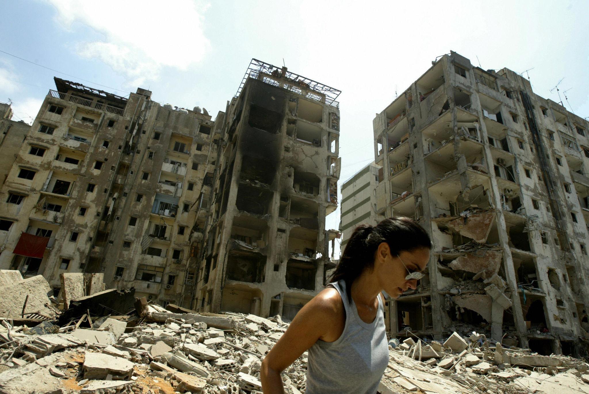 Iran regional tensions impact visible in destroyed buildings across Lebanon conflict zones 2026