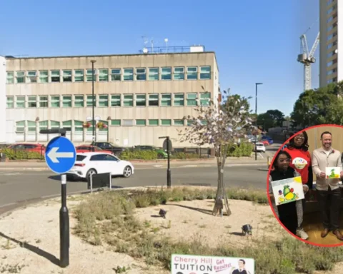 Gary Malcolm judges Black History Month children’s art in Acton