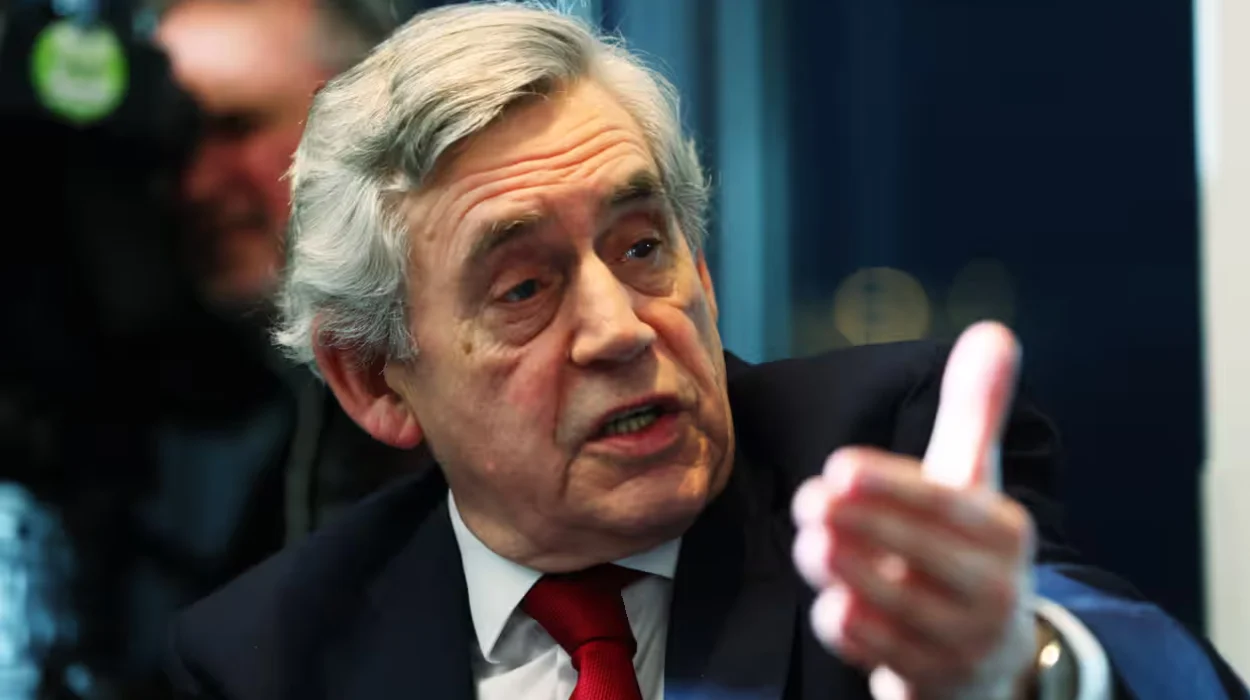 Gordon Brown pushes coalition to tackle Trump tariffs