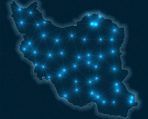 Iran internet blackout affecting digital connectivity across Tehran skyline