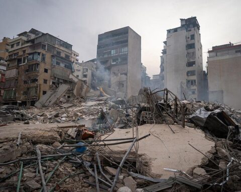 Israel military operations damage firetruck during Lebanon strike response