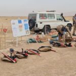 Middle East conflict escalation unexploded ordnance risk zone