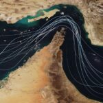 Naval escort ships protecting tankers during Iran oil shipping threat