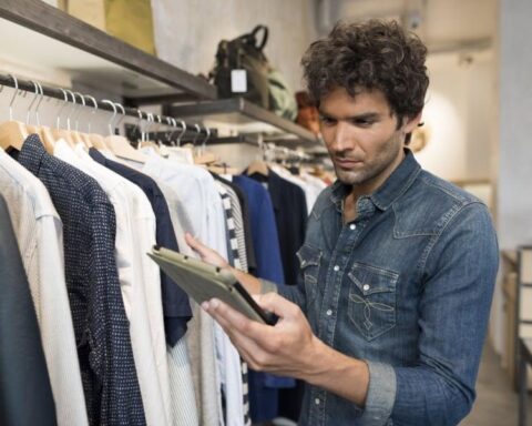 Clothing store inventory affected by seasonal retail demand changes