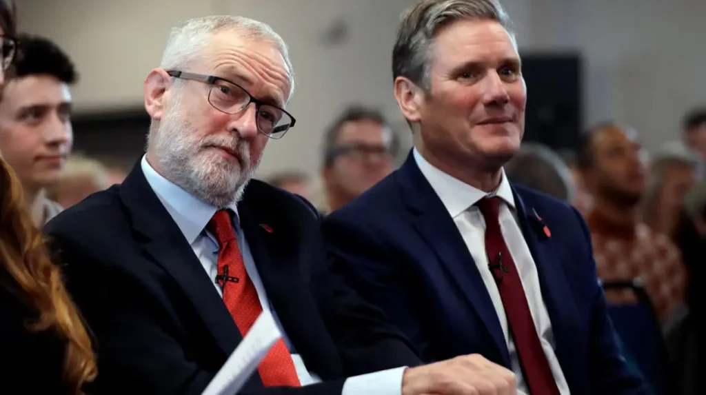Jeremy Corbyn blames Keir Starmer for targeting the poor