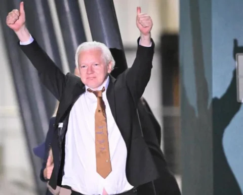Julian Assange Arrives Back in Canberra