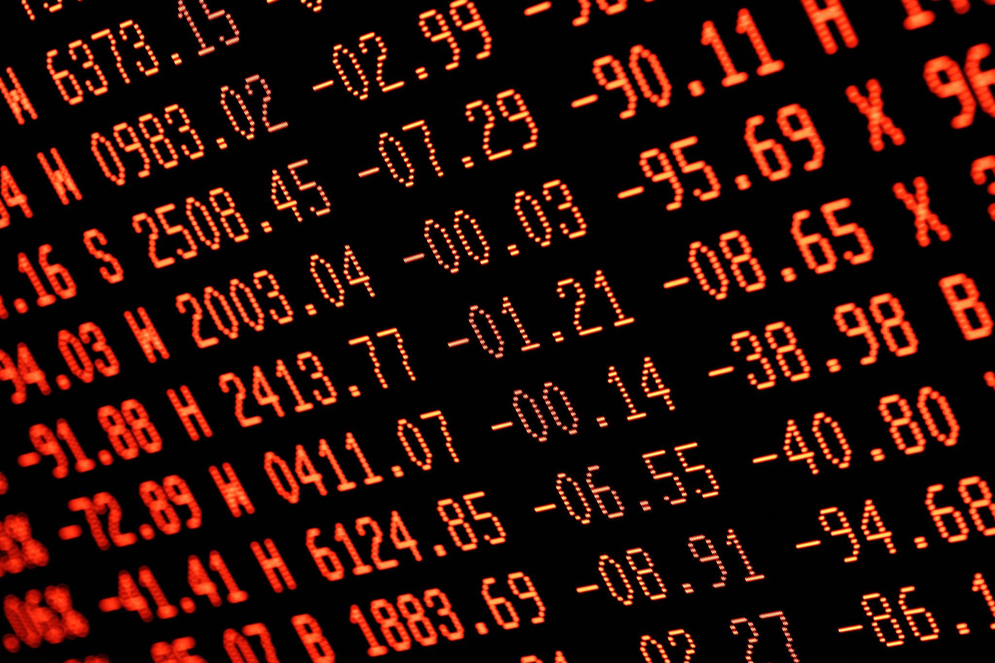 Canadian Stock Market Under Pressure as Global Tensions Escalate Toronto 2026 2 Canadian stock market volatility displayed on red trading screen