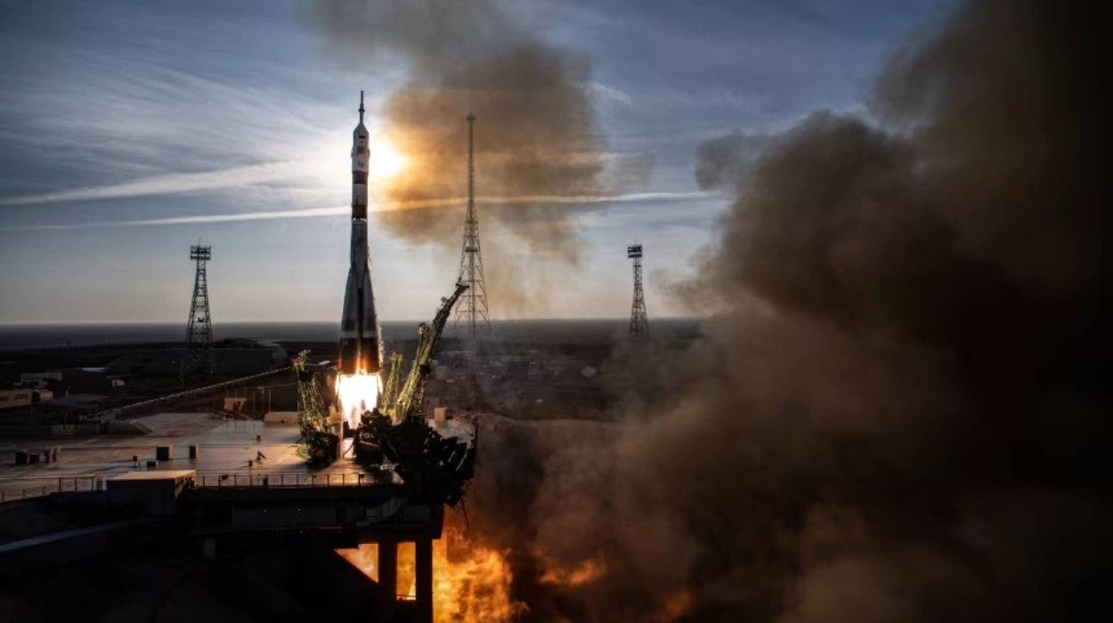 Launch pad damaged as Russian rocket blasts off for space station, agency says