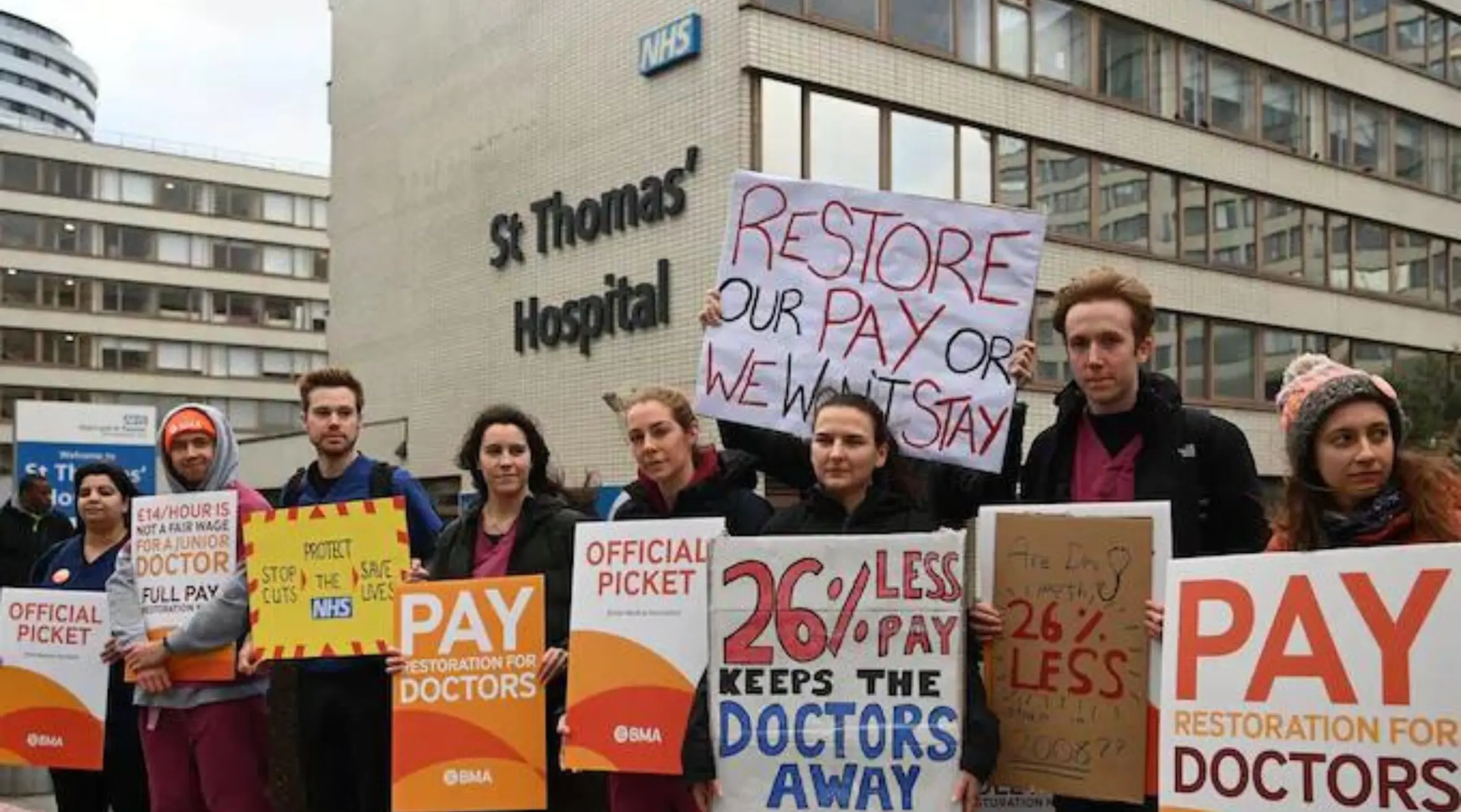 London hospitals receive BMA exemptions amid junior doctors strike