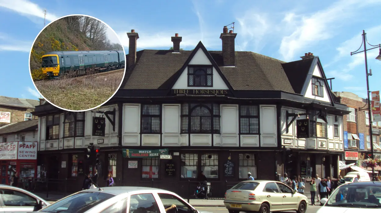 Man boards empty Heathrow Express train in Southall