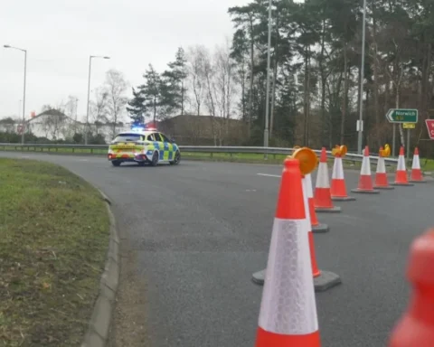 Man shot dead by police in Thetford following two-vehicle crash