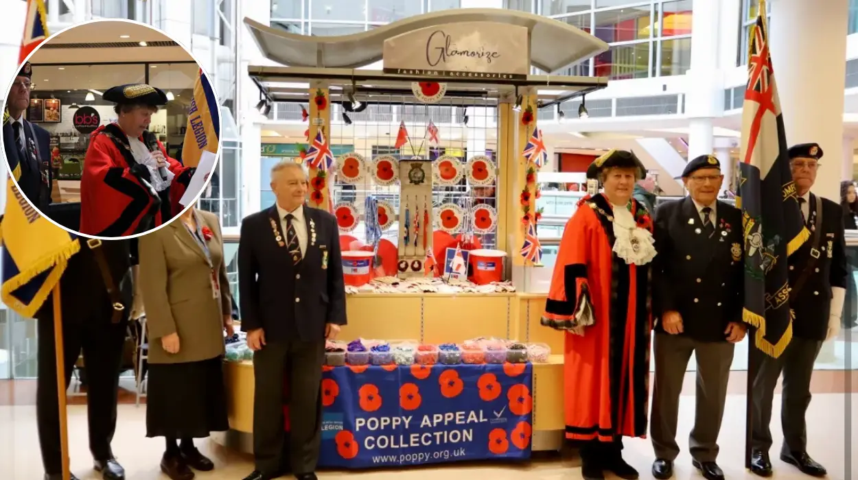 Mercury Shopping Centre in Havering hosts Poppy Appeal 2025
