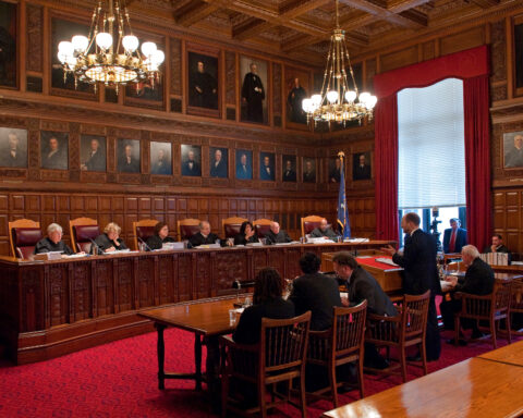 Jury listening to testimony during the social media addiction trial in New York 2026