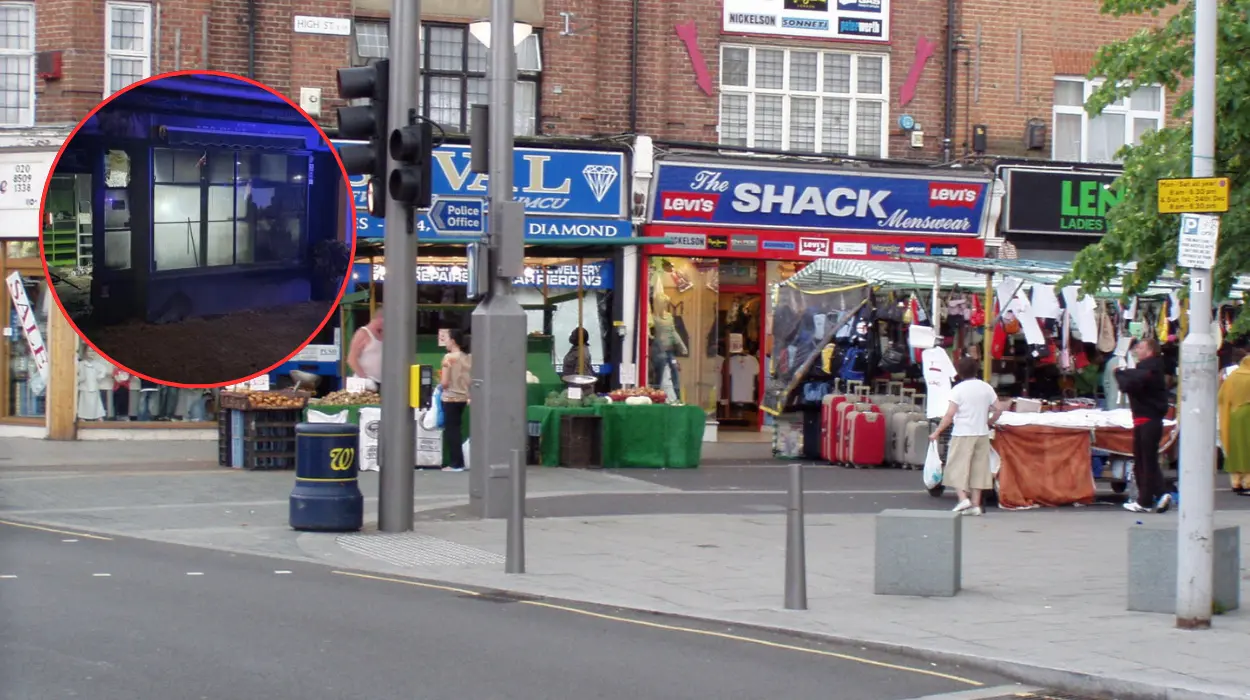 Passer-by spots fire at Waltham Forest Market Square