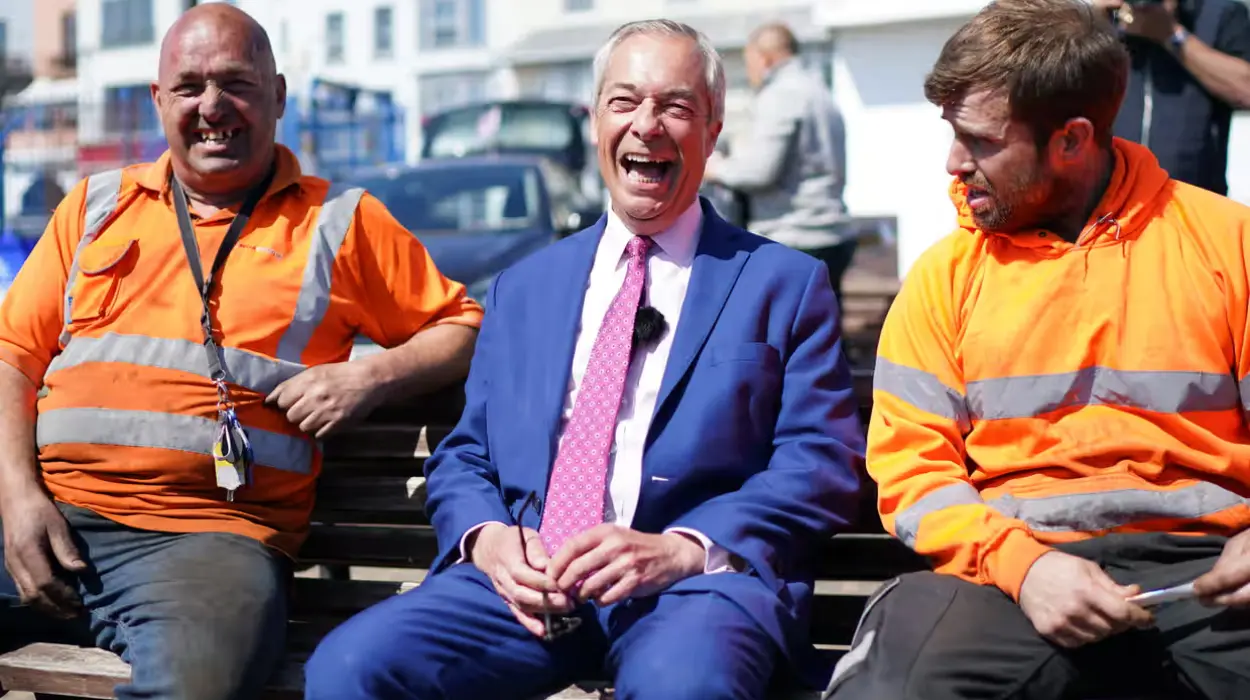 Paul Nowak Farage pretends to champion working-class people