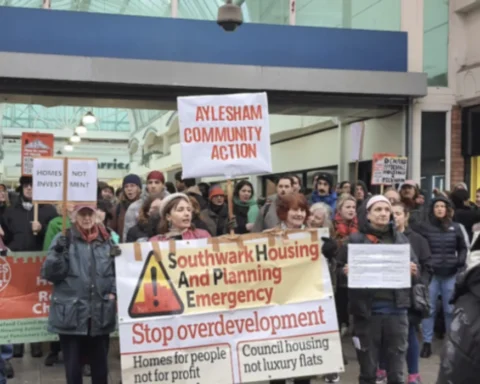 Peckham protest Campaigners rally against housing crisis