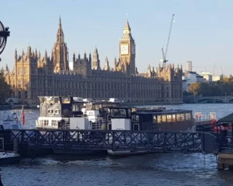 Pedestrian killed after being hit by police van on Lambeth Palace Road