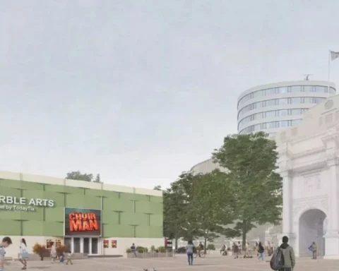 Pop-Up theatre planned for Marble Arch using recycled materials in Westminster