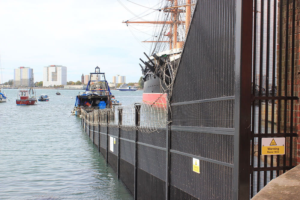 UK nuclear base security alert London skyline crisis atmosphere