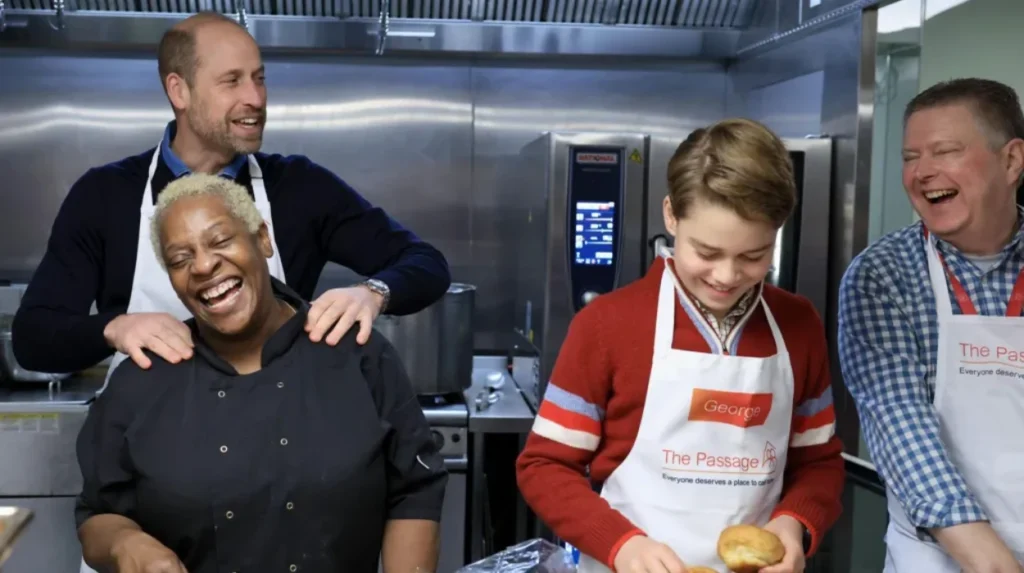 Prince William brings Prince George to help at homeless shelter