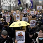 Protest against China’s ‘mega-embassy’ takes place in London