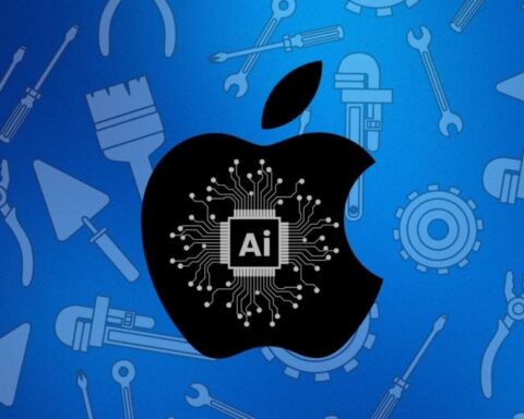Apple ecosystem innovation at Apple Park Cupertino showing connected devices and AI integration