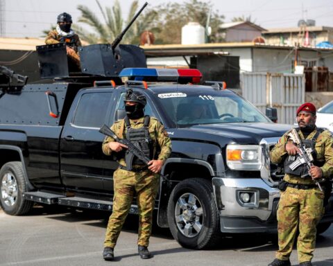 Civilians fleeing homes during Middle East internal conflict news crisis in 2026