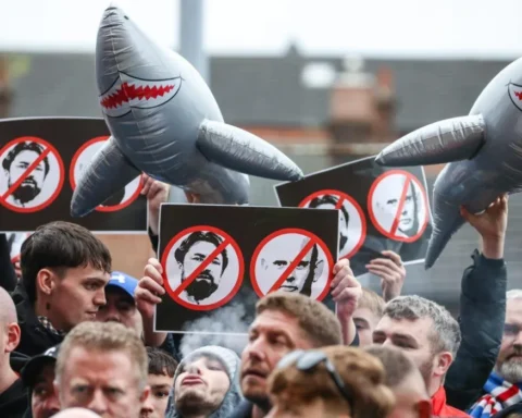 Rangers fans protest Martin and Stewart amid poor results