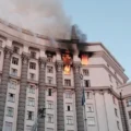 Russia bombs Ukraine cabinet building for first time