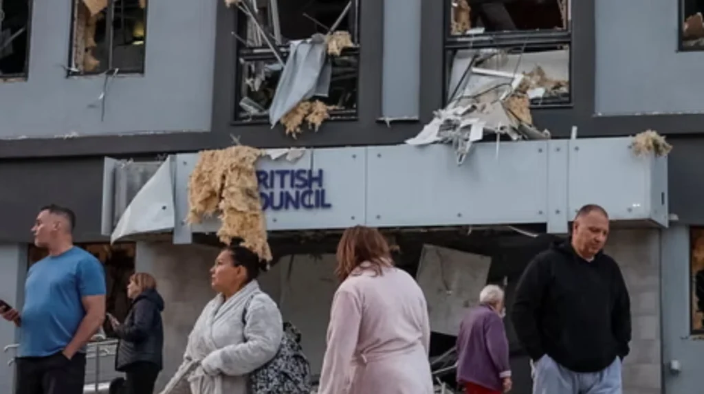 Russia strikes EU and UK diplomatic buildings in Kyiv