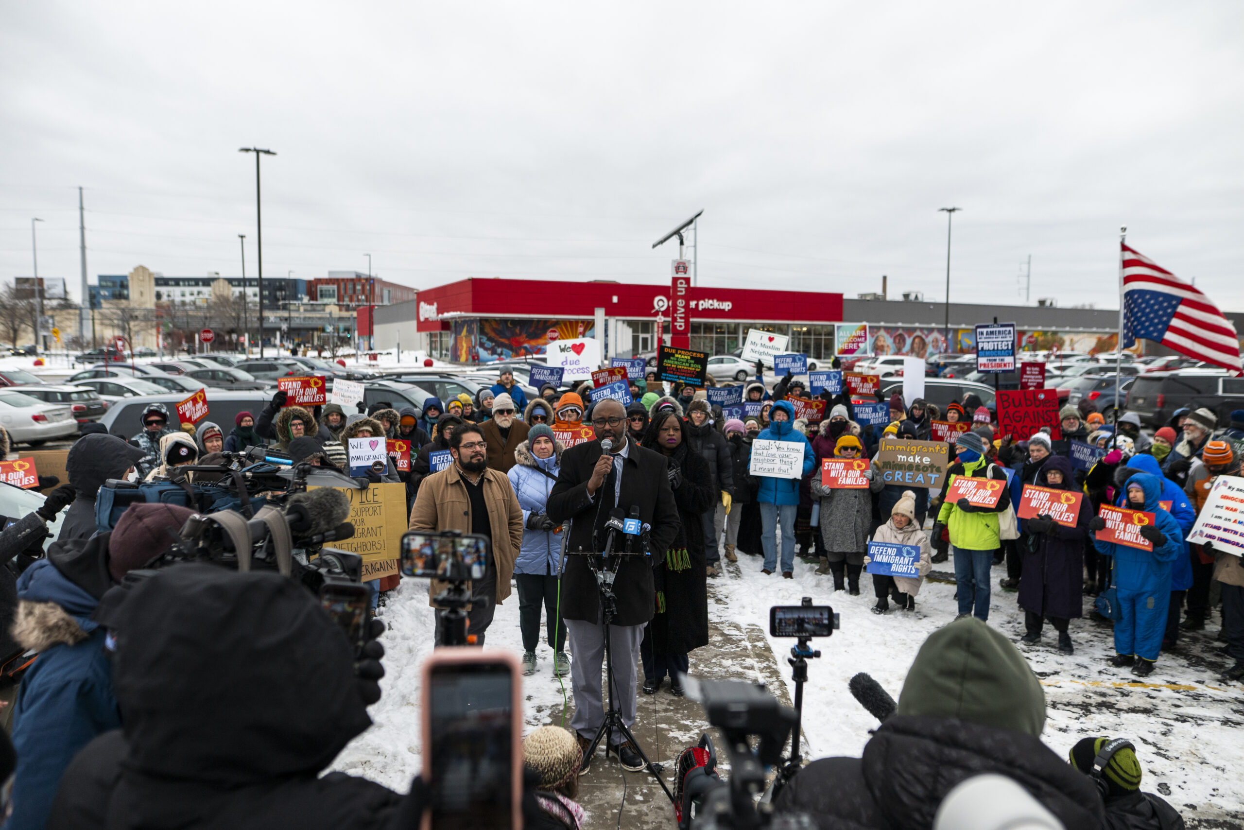 ICE Minnesota protest in Minneapolis during 2026 immigration enforcement