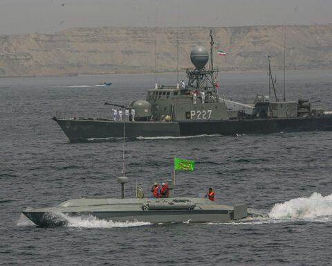 Iran military tensions highlighted during Iranian navy live-fire exercises
