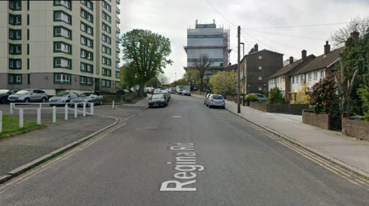 Structural demolition begins at Regina Road, Croydon