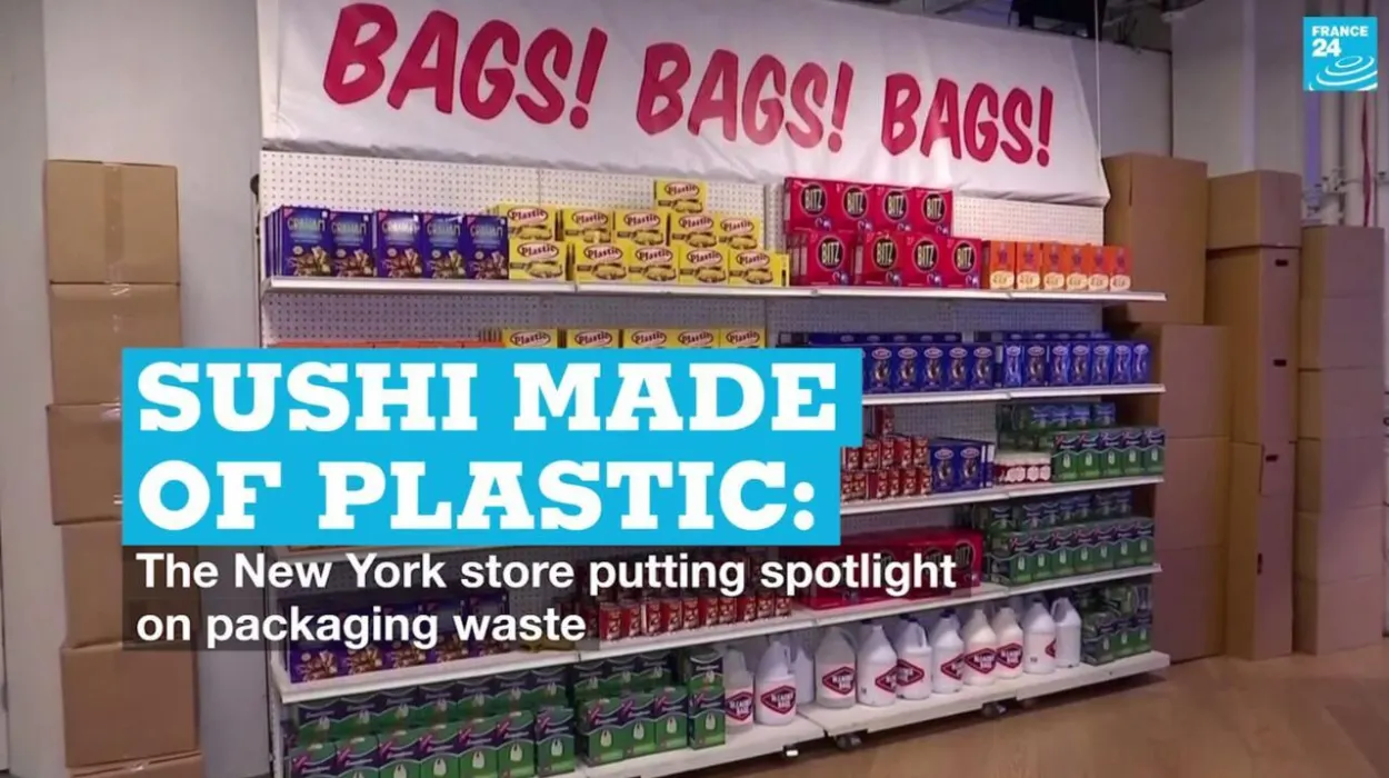 Sushi made of plastic The New York store putting spotlight on packaging waste