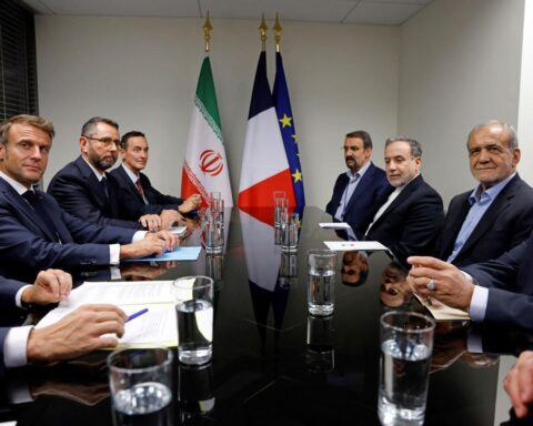 Tehran foreign ministry building where Iran de escalation message was issued