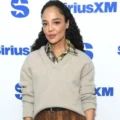 Tessa Thompson promotes Netflix series His & Hers in bold Acne Studios outfit